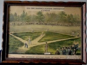 Early London base ball game